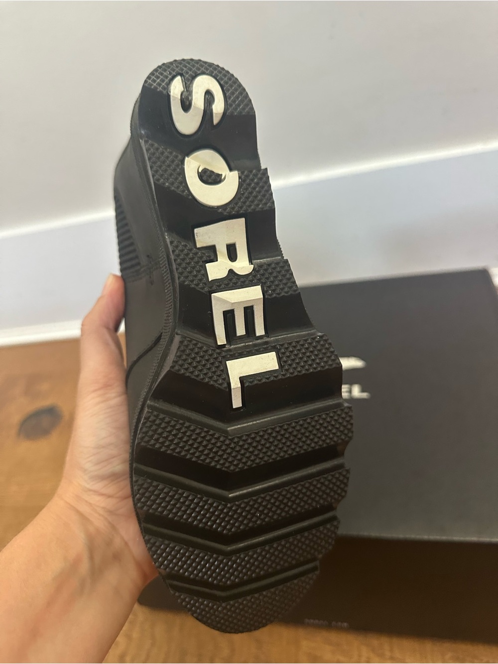 NEW Sorel Black Joan Rhapsody Chelsea Wedge Size 7 - Picture 8 of 8